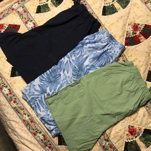 3 pair of shorts large petite